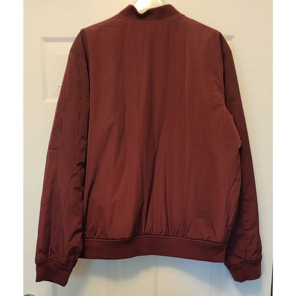 NWT Men’s Old Navy Maroon Bomber Jacket Size XL - Picture 2 of 12
